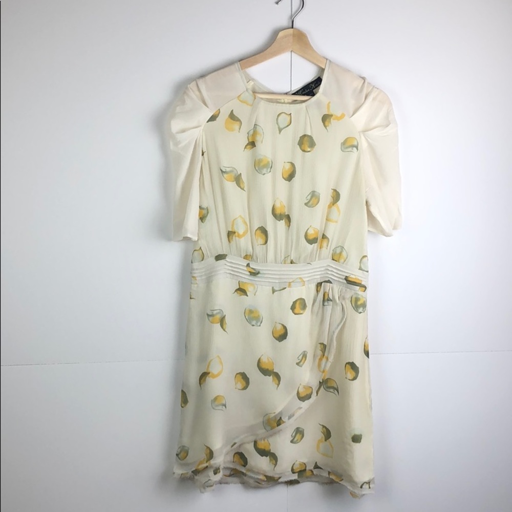 Adorable silk lemon mini dress!